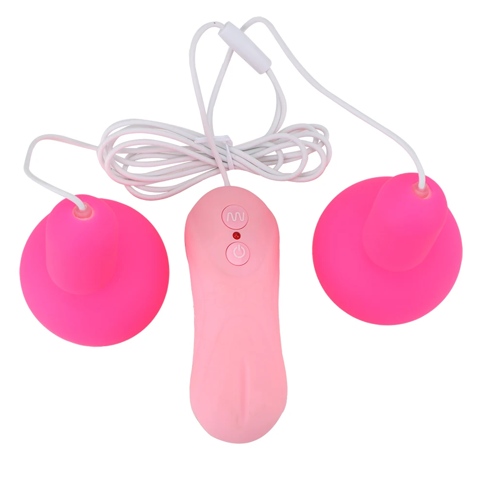 Vibrador estimulador de punto G para mujer, masajeador de pezón con Control remoto, juguete de bomba de leche, ventosa de 16 frecuencias