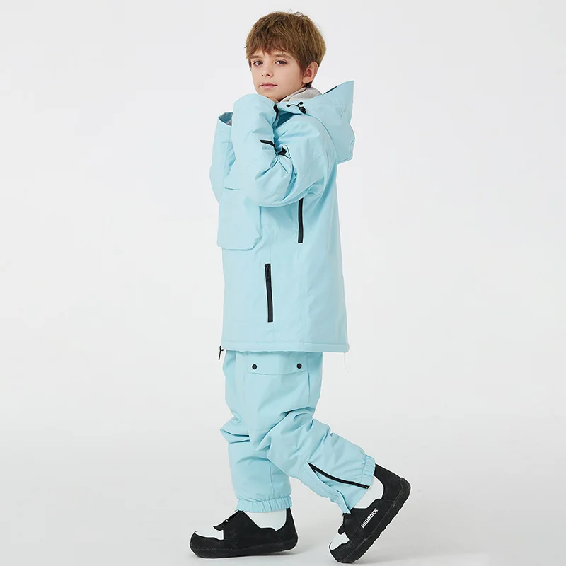 

Ski Snowsuit Children's Boys Ski Suits Thermal Ski Overall Girls Winter Warm Snow Sets Windproof Wear Resistant Snowboard Suit