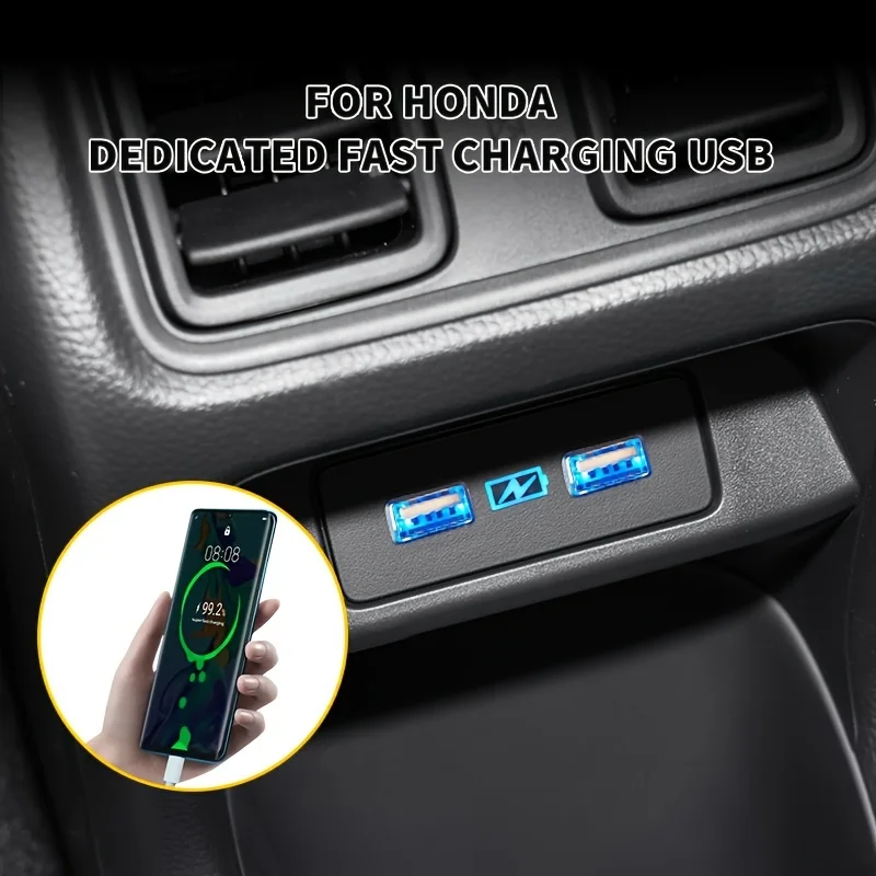 تخصيص USB للسيارة لهوندا هوندا ، نوع-C ، شحن سريع ، ترقية ، RV MPV معدلة ، سيارة عمل #4