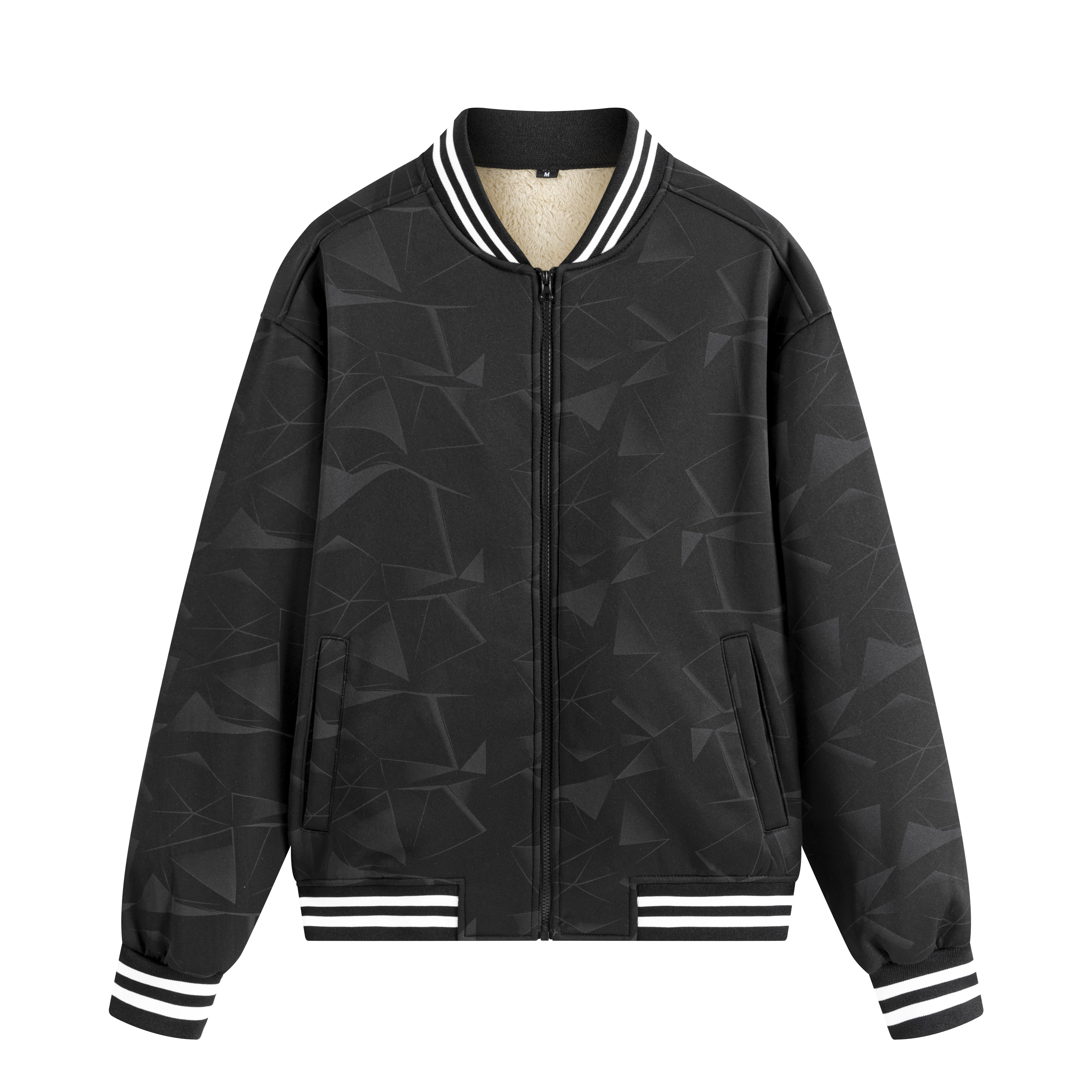 

Autumn And Winter New Men's Fashion Aviator Jacket Fleece Thickened Warm Baseball Jacket Casual Coat Men's Windproof Jacket