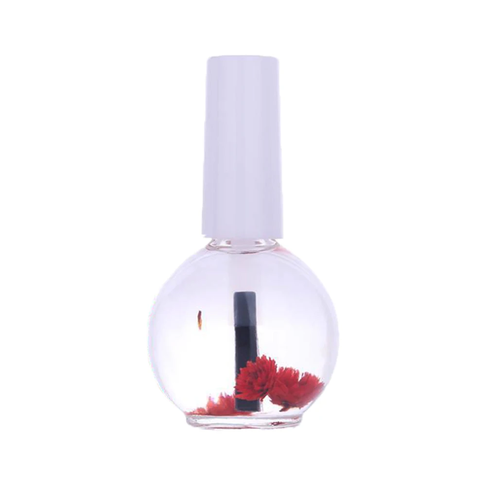 15ml Nail Care Oil Treatment Nutritious Gel Polish Dried Flowers Softener Nutritional Cuticle Oil Edge Repair Nail Art Tool