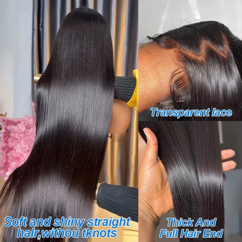 250 Denlity مستقيم الدانتيل الجبهة الباروكات شعر الإنسان غلويليس 13x4 HD الدانتيل الباروكات الأمامية غير المجهزة البرازيلي مستقيم عذراء #4