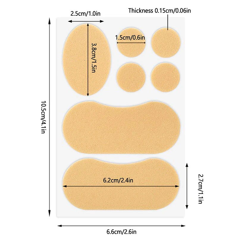 1Sheet Foam Anti Wear Stickers Heel Anti Friction Sticker Tape High Heels Foot Protection Sticker Shoe Accessories