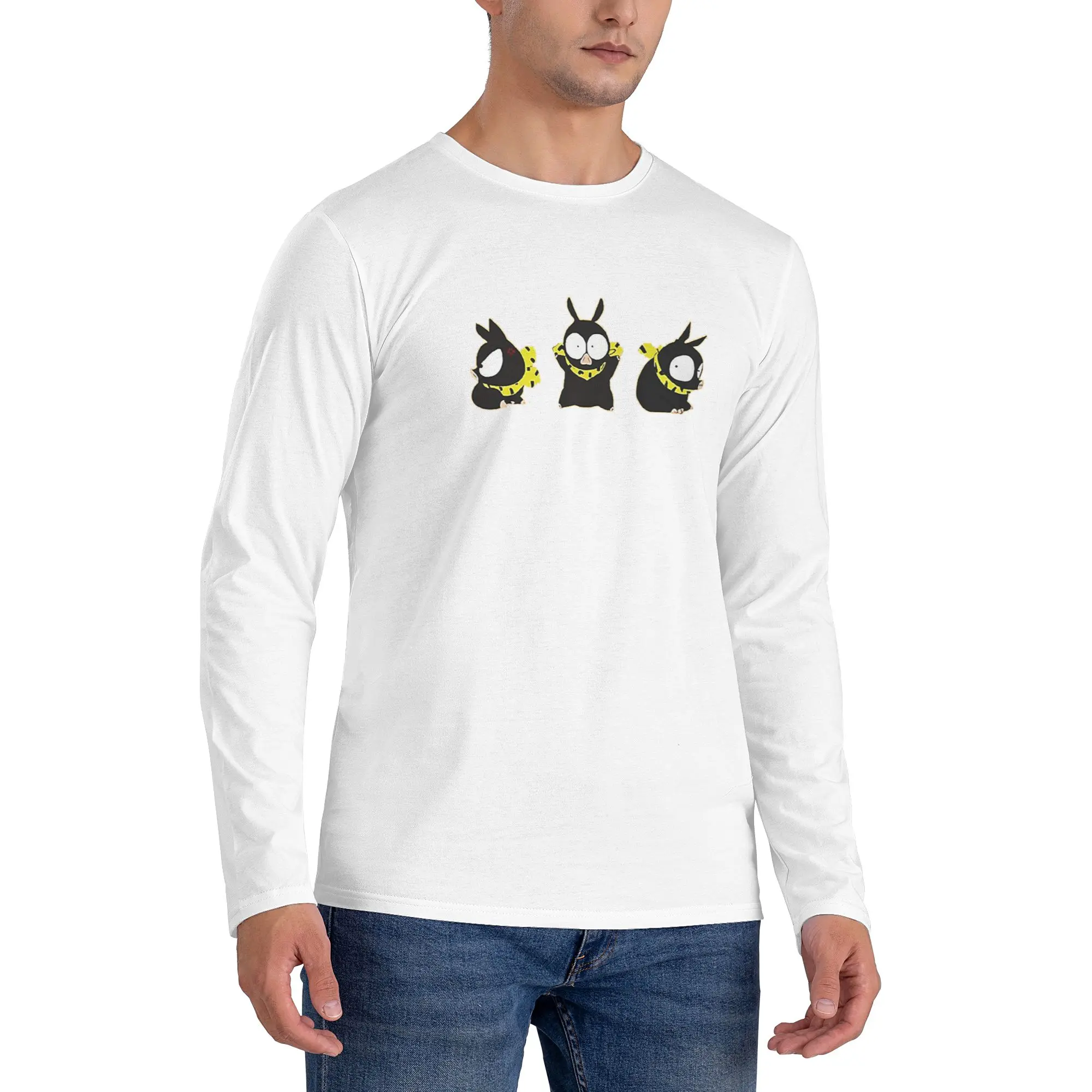 

P Chan Ranma Мужская футболка с длинными рукавами Модные футболки с круглым вырезом Весенние и осенние мужские топы