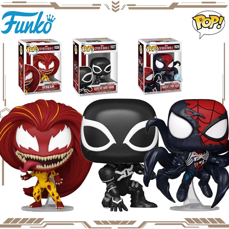 

Funko POP оригинальная фигурка Marvel Spider-Man 2 PETER PARKER SCREAM, игрушки для мальчиков и девочек, подарок, Коллекционная модель, украшения