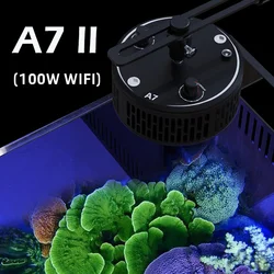 Marine LED Aquarium Reef Light, A7 2.0 Generation, WiFi App Control, Full Spectrum, 100W