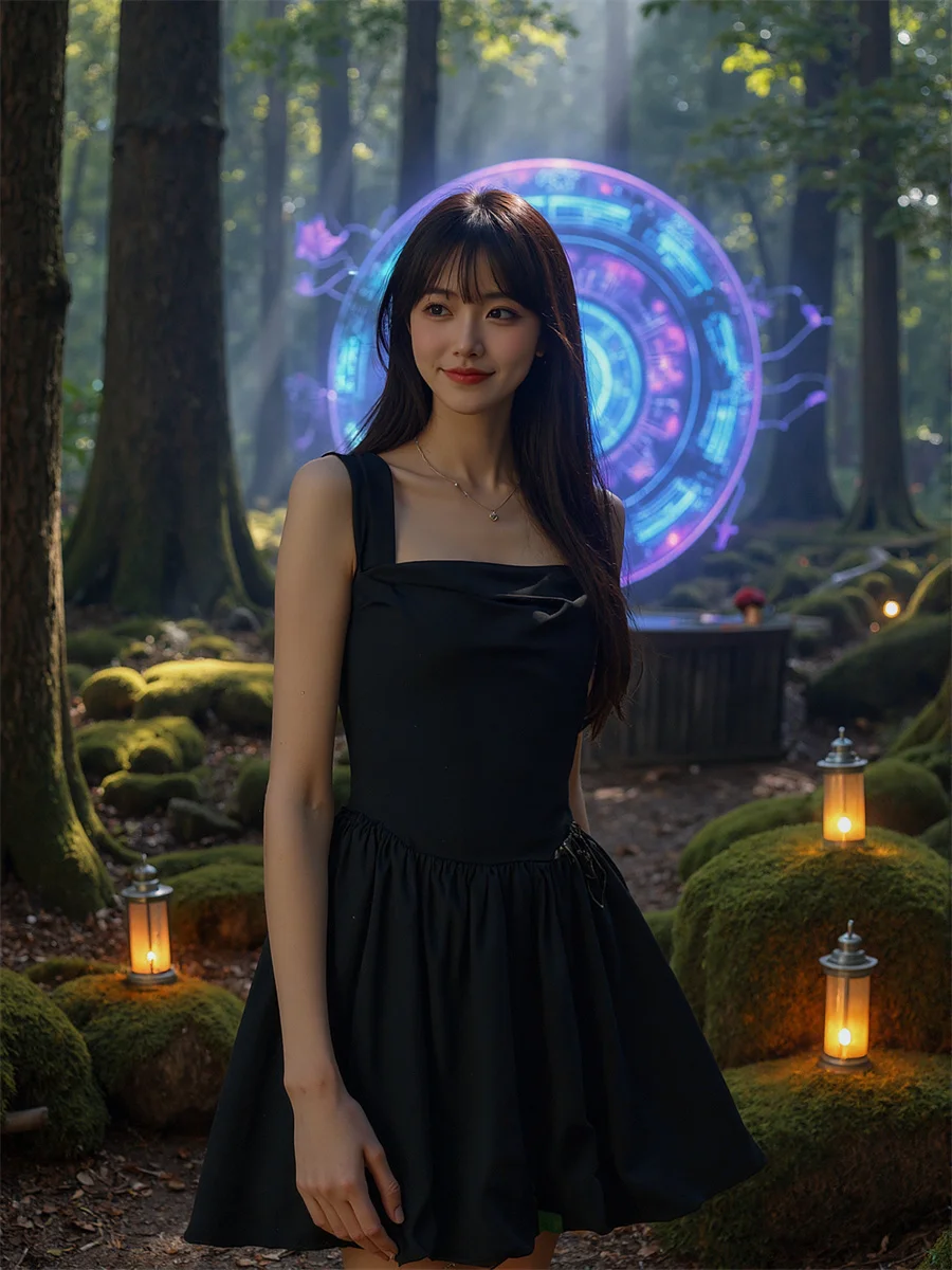 فستان نسائي أسود امرأة نقية خمر الأزهار بحر بلا أكمام مشروط موجز شريط مرن الخريف الربيع التدرج عدم التماثل #4