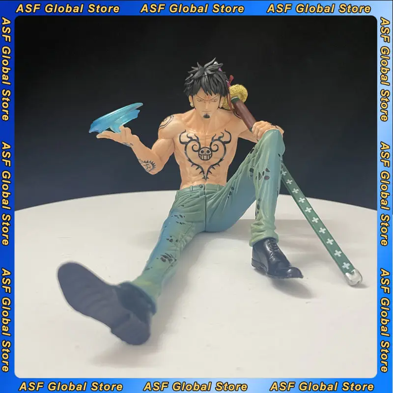 Figura de Anime de una pieza de 14cm Trafalgar D Water Law fruta de cirugía figura de acción colección de estatuas adornos modelo muñeca regalo juguete