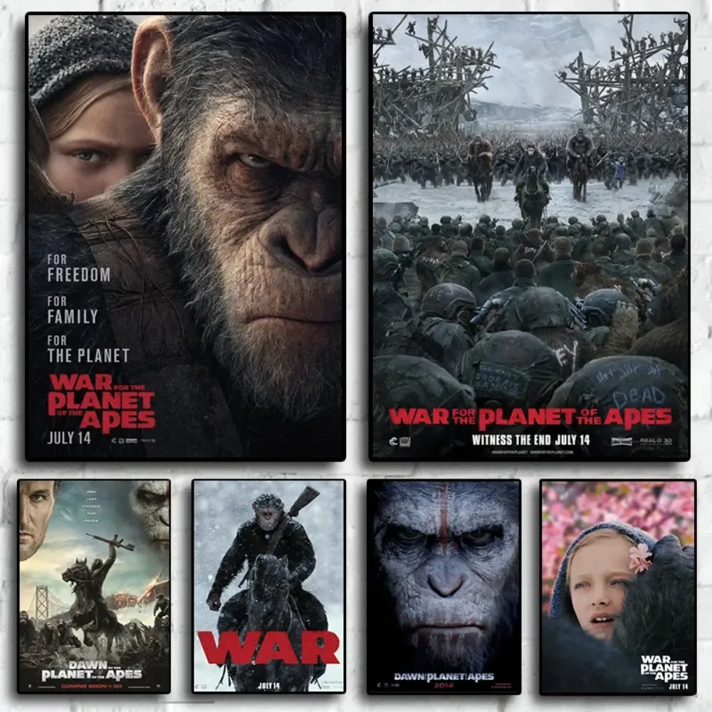 Rise of The Planet of The Apes Movie Quality Wall Art Home Decor Canvas Painting Nordic Decoration Hotel Bar Living Room Poster