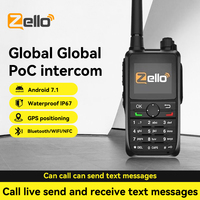 Zello Walkie Talkie Global POC Network Radio Wifi BlueTooth GPS Waterproof Long Range Worldwide Talking Two Way Radio