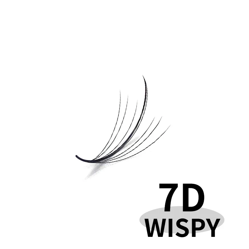 Spitz zulaufende, flauschige 5D 7D 9D C/D Curl Promade Volumen-Wimpernfächer, lose Fächer, Sandwich-Spikes, künstliche Wimpernverlängerung – Detail 7