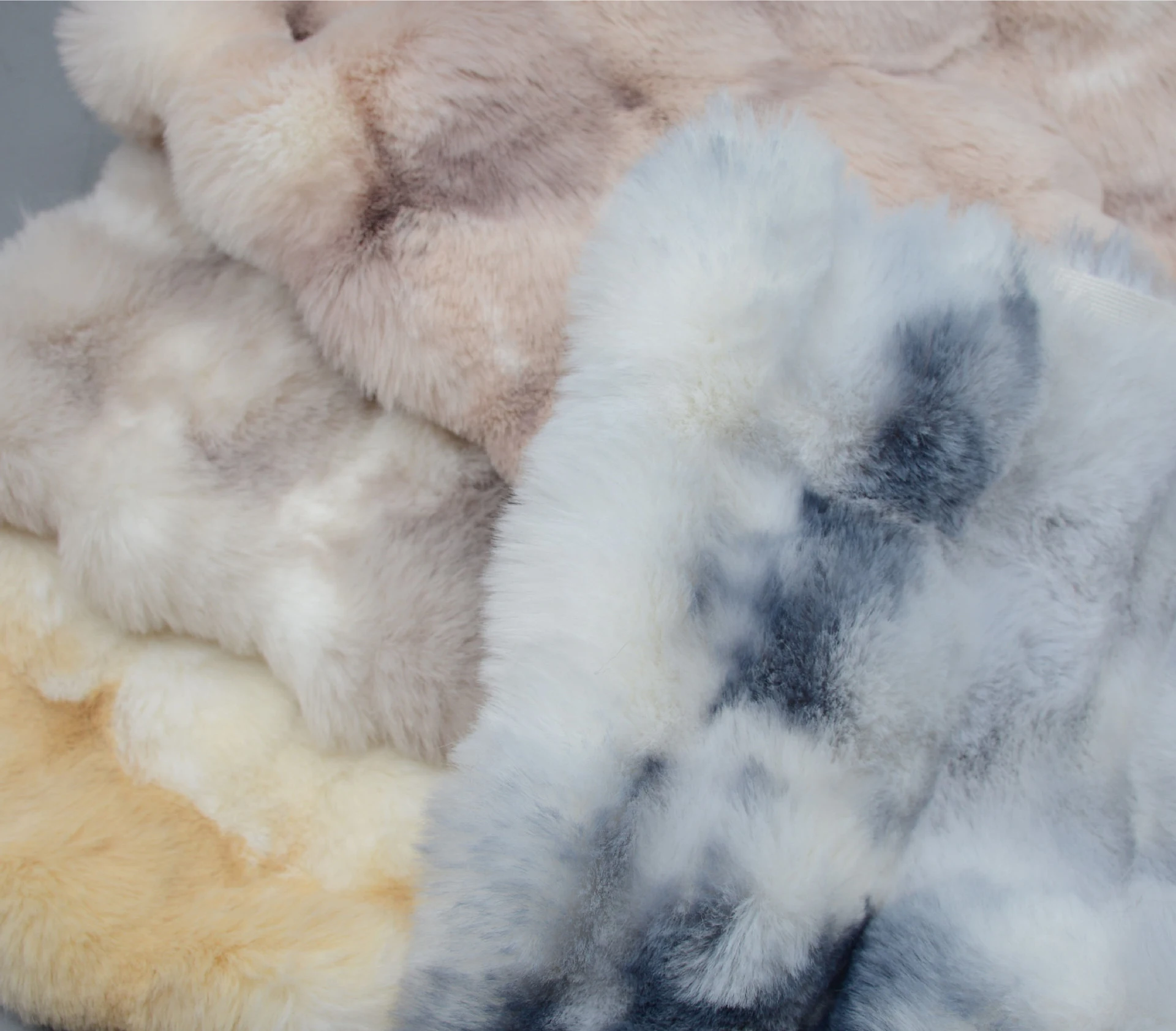 

1yard Fantasy tie dye Bubble Rabbit plush fur Fabrics For Toy Doll Coat Vest Stage Cosplay DIY Newborn Photographic fabric