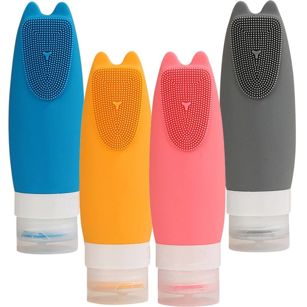 

4 Pcs Container Washing and Storage Bottle Travel Lotion Baby Silica Gel Small Containers