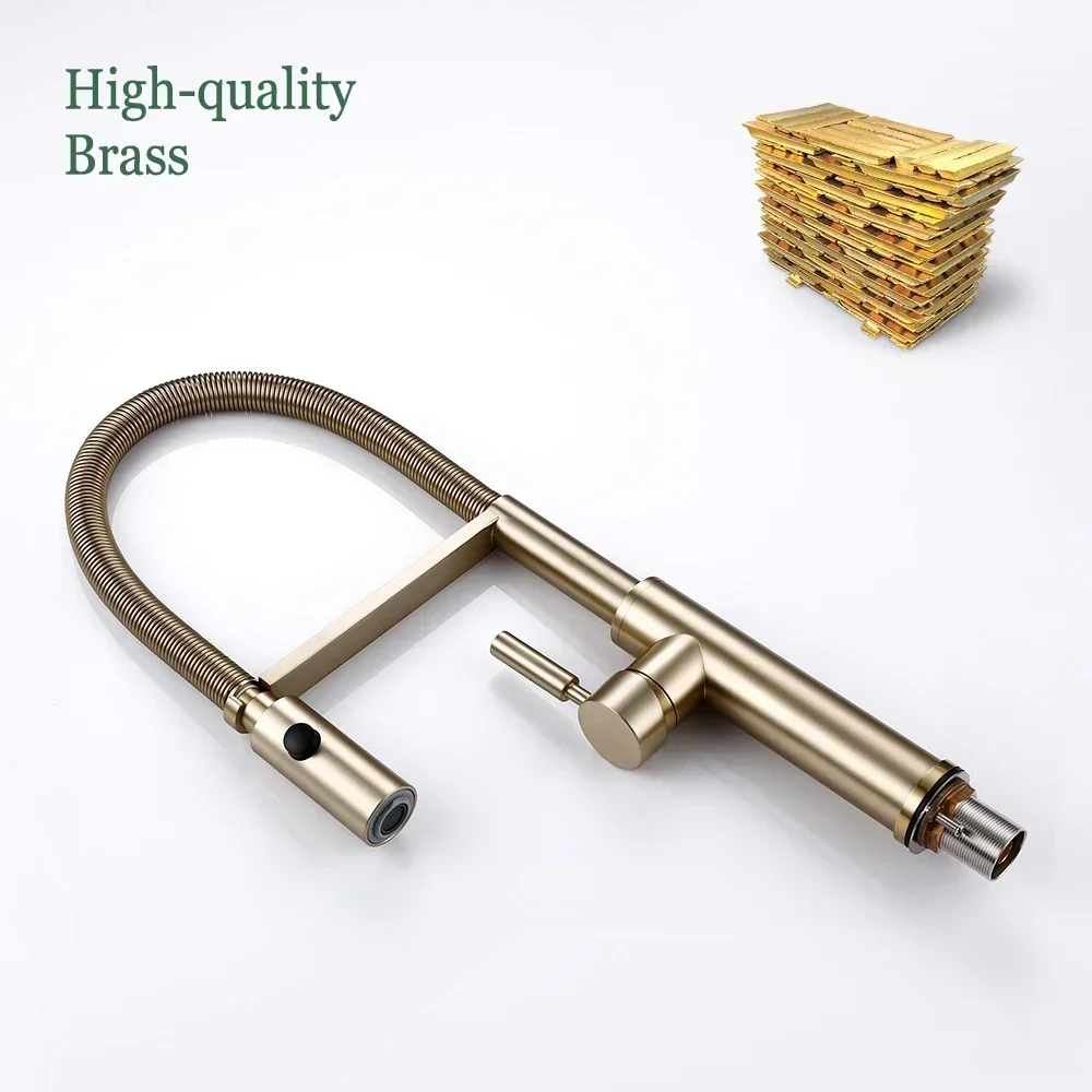 Kitchen Faucets Single Handle Pull Out Kitchen Mixer Hot And Cold Water Swivel Degree Water Tap