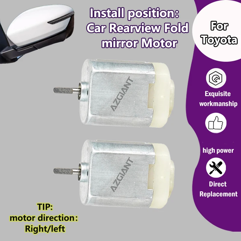 

AZGIANT For Toyota Tundra RAV4 XA40 Prius Car Exterior Folding Mirror Motor Factory upgrade accessory FC140SF12260/FK140PA13220