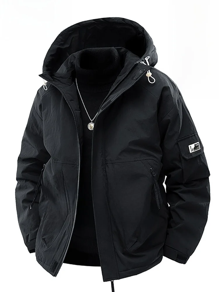 

Мужская зимняя куртка MoChao большого размера: новая, модная, теплая, повседневная, утепленная, с капюшоном, для защиты от холода