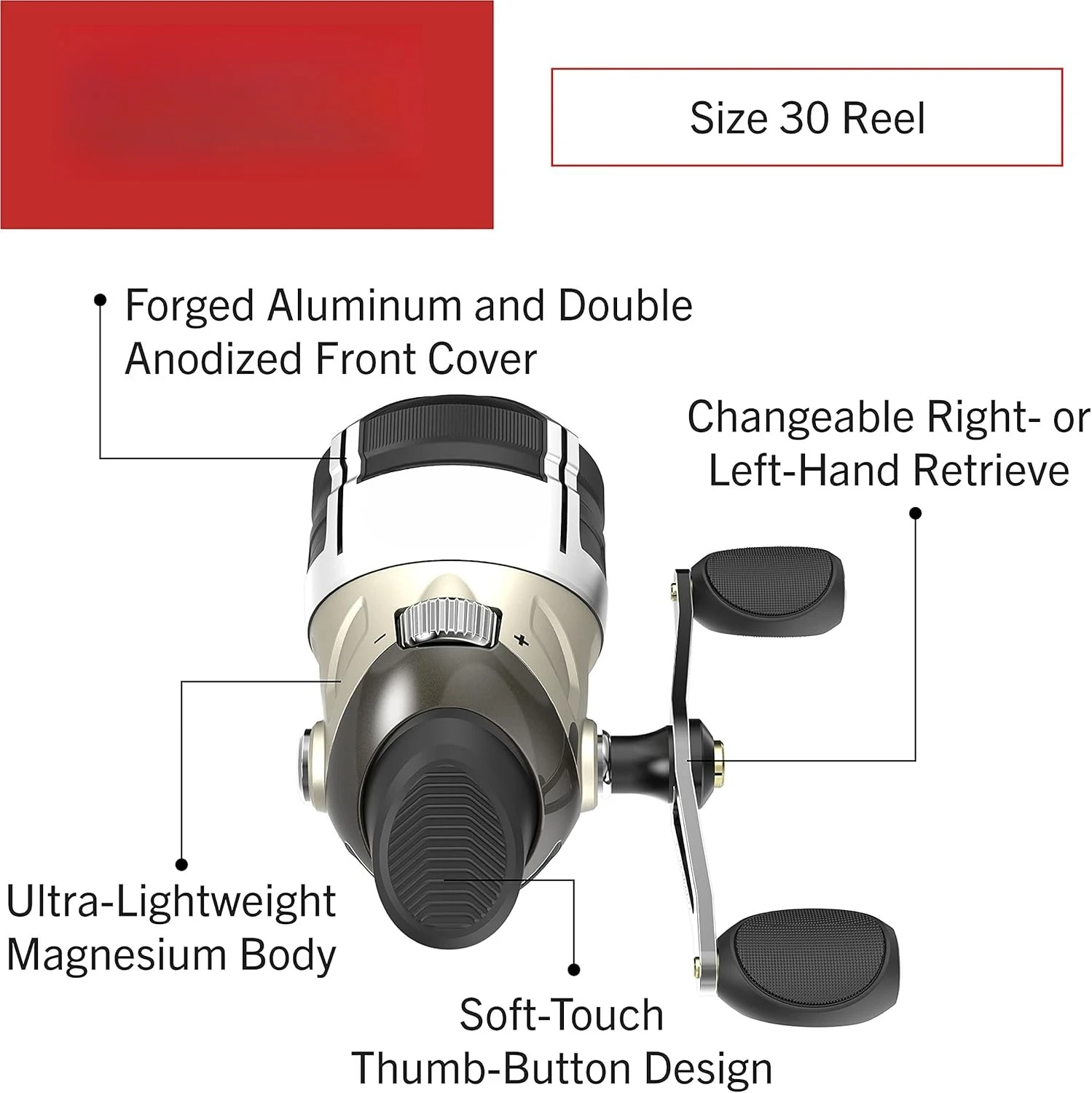 

Рыболовная катушка Bullet MG Spincast, катушка размером 30, сверхлегкий магниевый корпус, сменное устройство для правой или левой руки, распродажа
