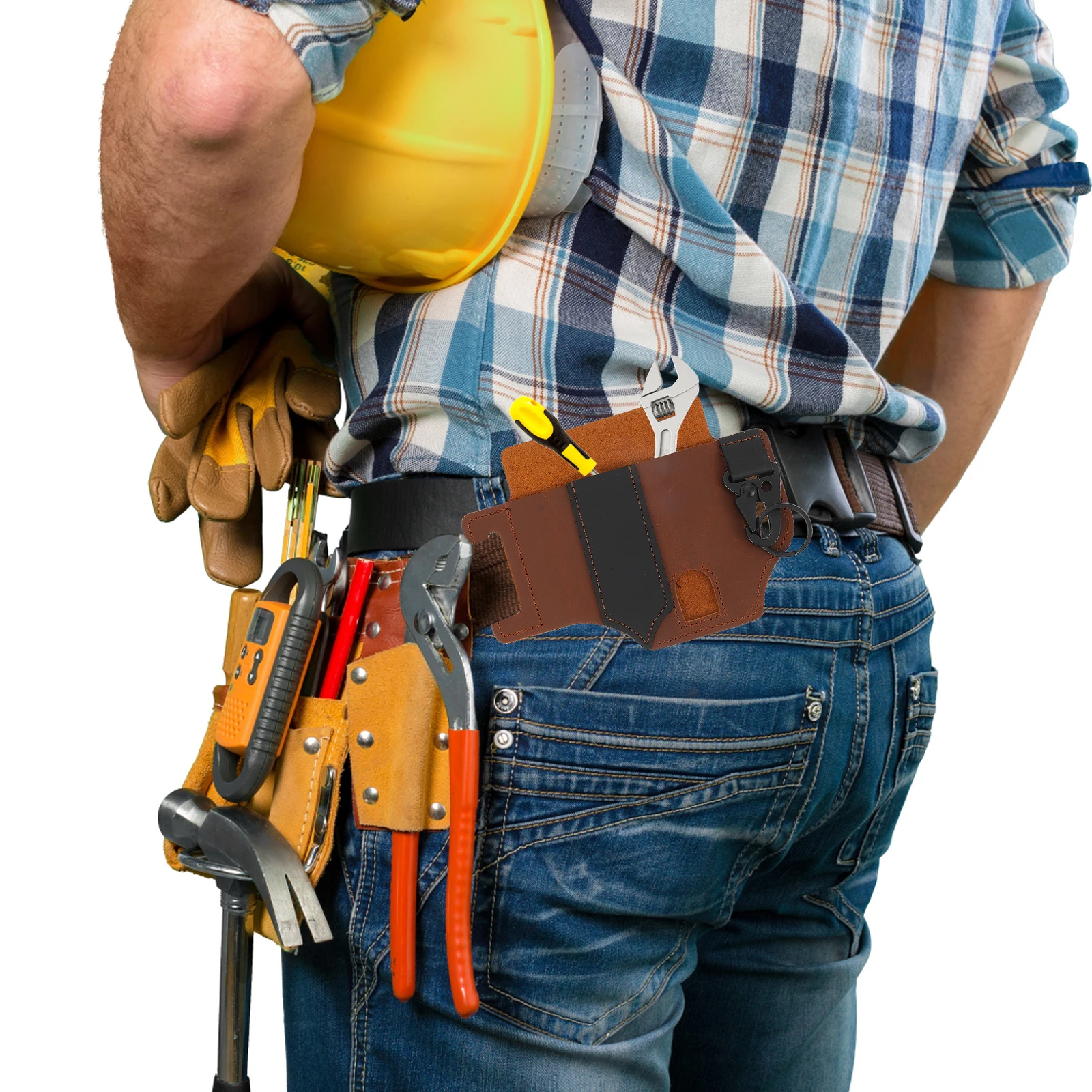 

1Pcs Multi-Function Belt Pocket Organizer Flexible Durable Belt Clip Pouch Camping Key Holder Practical Storage