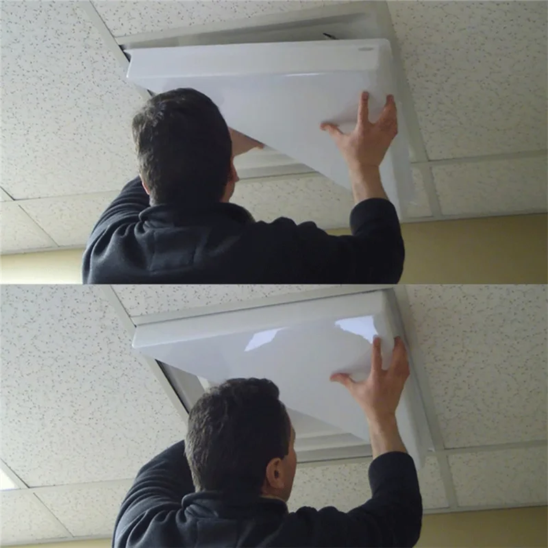 محول هواء ABNO-Corner (مثلث) لموزع هواء السقف بطول 2 × 2 قدم - عبوة من قطعتين