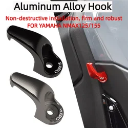 Chekis Motorcycle Accessories Are Suitable for 2020-2025 Yamaha Nmax125/155/160 Nmax Turbo/Tech Max Nmax Neo/Neo S Modified Front Hooks with Aluminum Alloy Storage Hooks on Both Sides of the Body