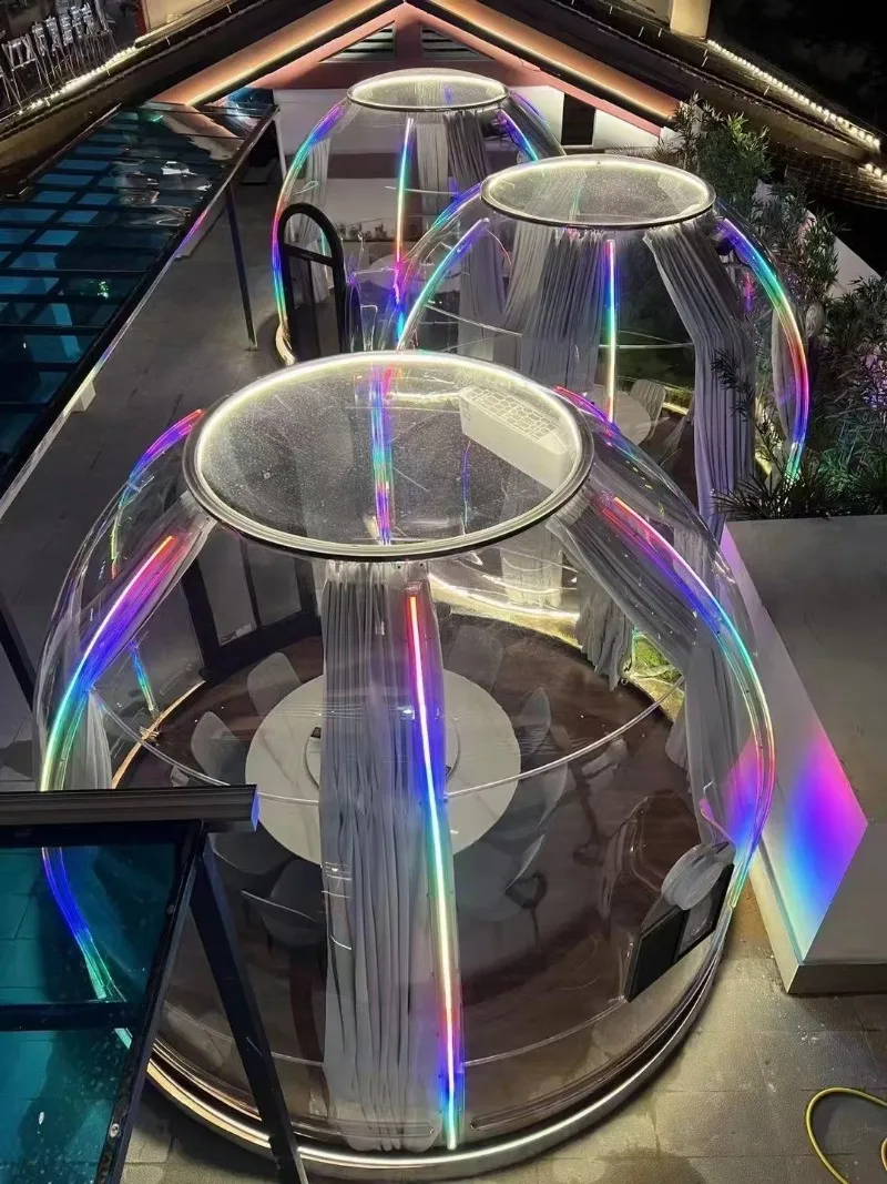 Boutique Modern Metal Bubble Suite Dome Houses Smart Star Room Hotel Bubble Dome Tent