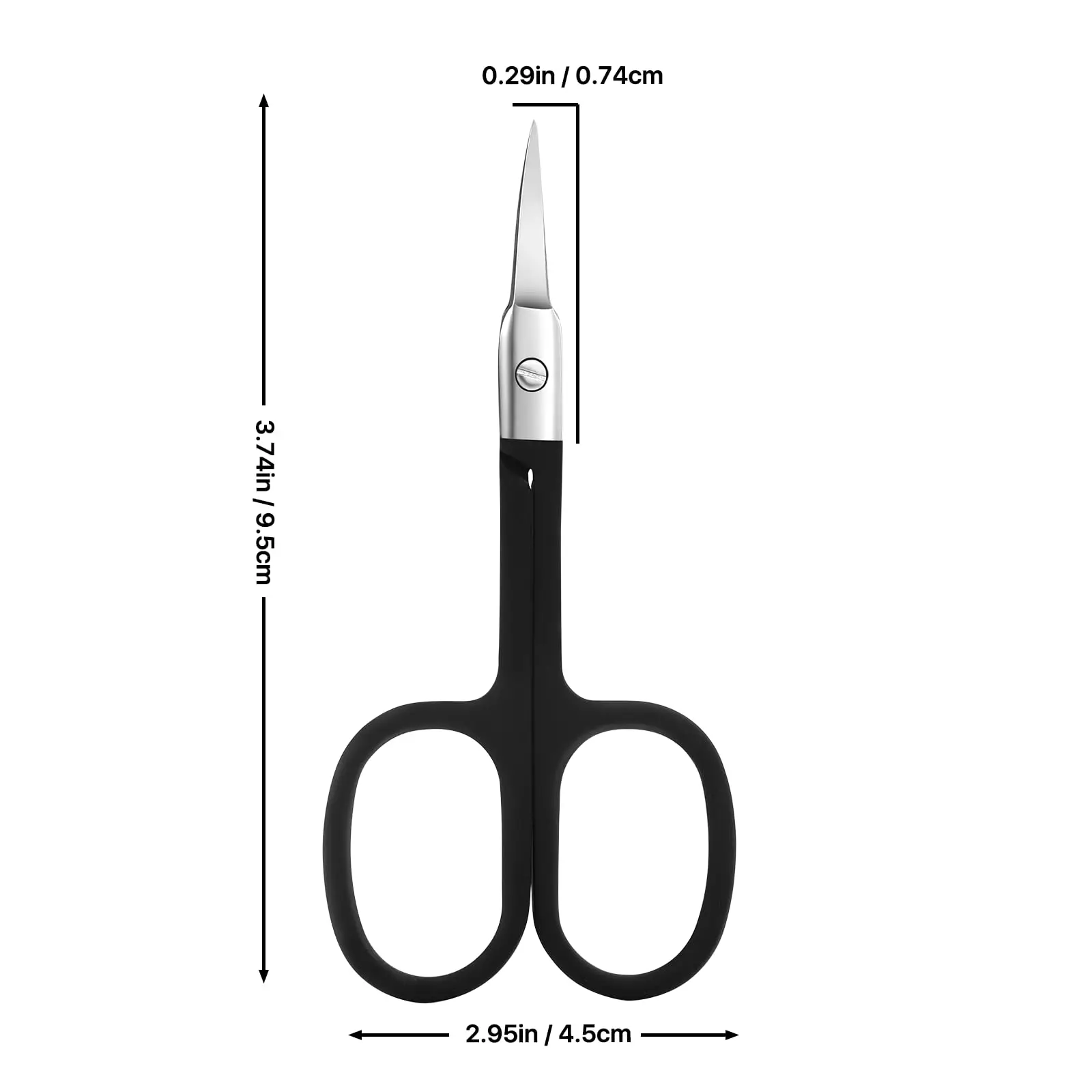 Premium Grooming Scissors para Homens e Mulheres, Nose Hair Trimmer, Curved Tip Clippers, Cabelo Facial, Sobrancelha, Nariz Cabelo