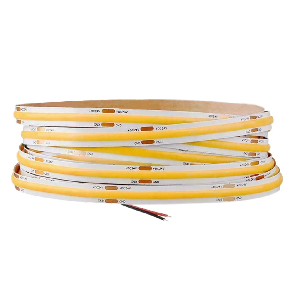 480 LED 8MM 12V COB LED Strip Light RA90 5M Flexible Strip Bar LED Strip 3000K Warm White for Bedroom Home