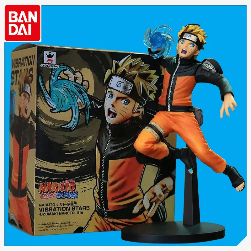

Bandai Original NARUTO Shippuden Uzumaki Naruto Articulated Action Figure Anime Collectible Model Toy Gift for Boys Girls Kids