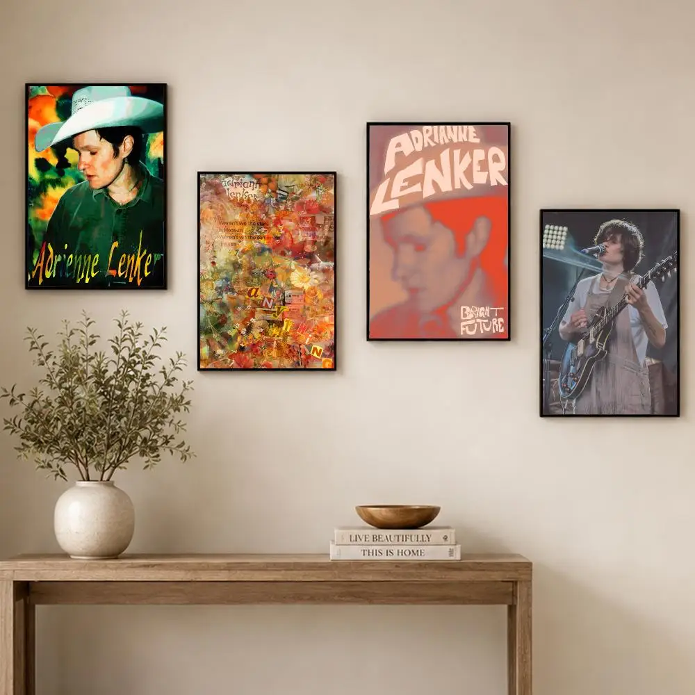 Musician A-Adrianne Lenker Singer Poster High Quality Bedroom Living Room Aesthetic Wall Decoration Painting Stickers Gift