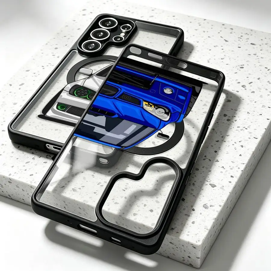 Back Phone Cover Case for Samsung Galaxy S26 Ultra S24 FE S25+ S23+ S23 S26+ S22+ S22 S25 Plus S24+ Japan JDM Sports Cars