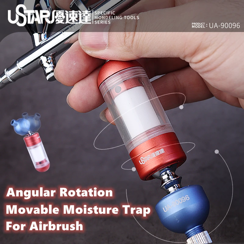 U-star Alloy Multi-Angle Movable Moisture Trap For Airbrush Easy Operation