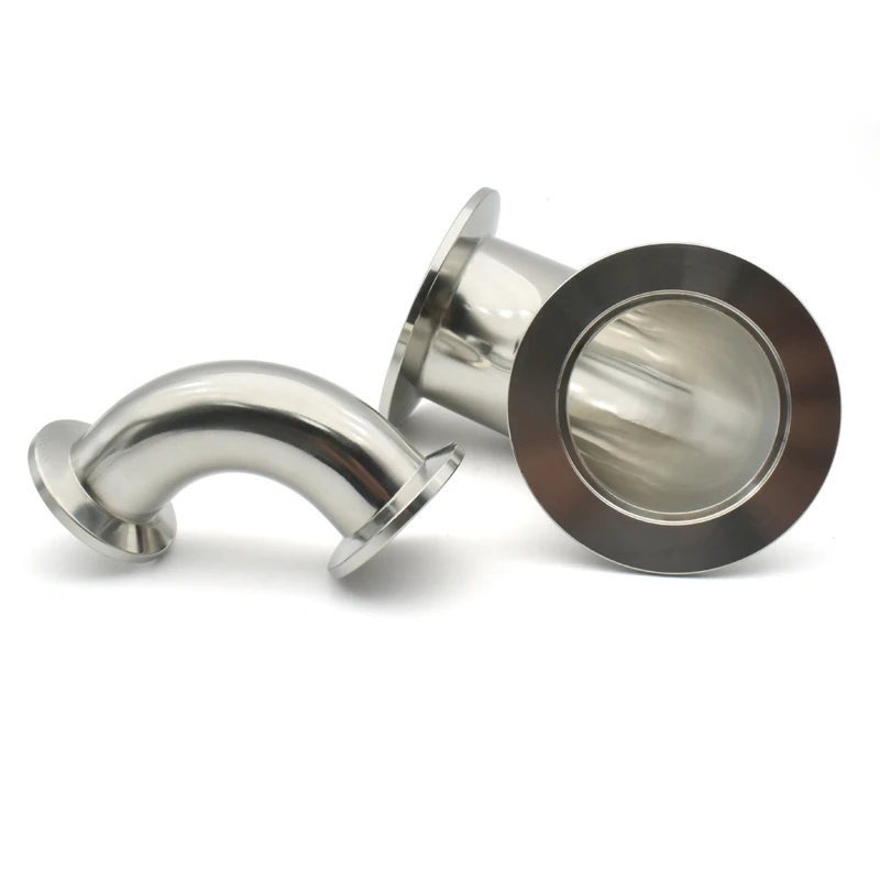 Stainless Steel 304 Vacuum KF Quick Fitting Elbow 90 Degree Elbow Flange Joint  KF16 KF25 KF40 KF50