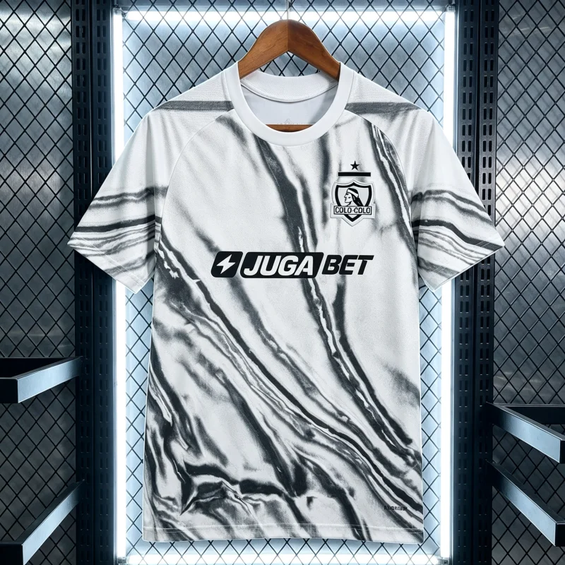2627 Neues Colo Colo Fußballtrikot 3D-gedruckt Schnelltrocknend Sportlich Lässiges Herren-Oberteil T-Shirt Kurzarm Familien-Set – Detail 5
