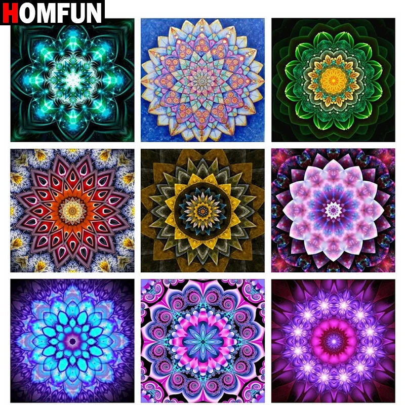 HOMFUN DIY 5d 다이아몬드 페인팅, \