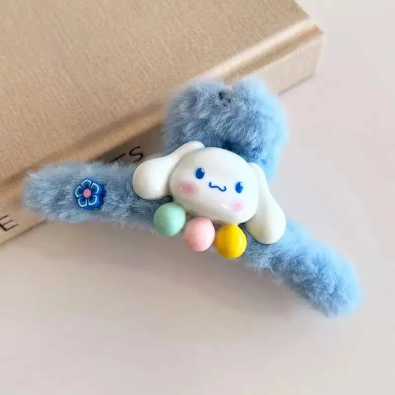 قطعة واحدة من مشبك الرسوم المتحركة اللطيف الكبير في الجزء الخلفي من الرأس، مشبك على شكل سمكة قرش، مشبك نصف شعر