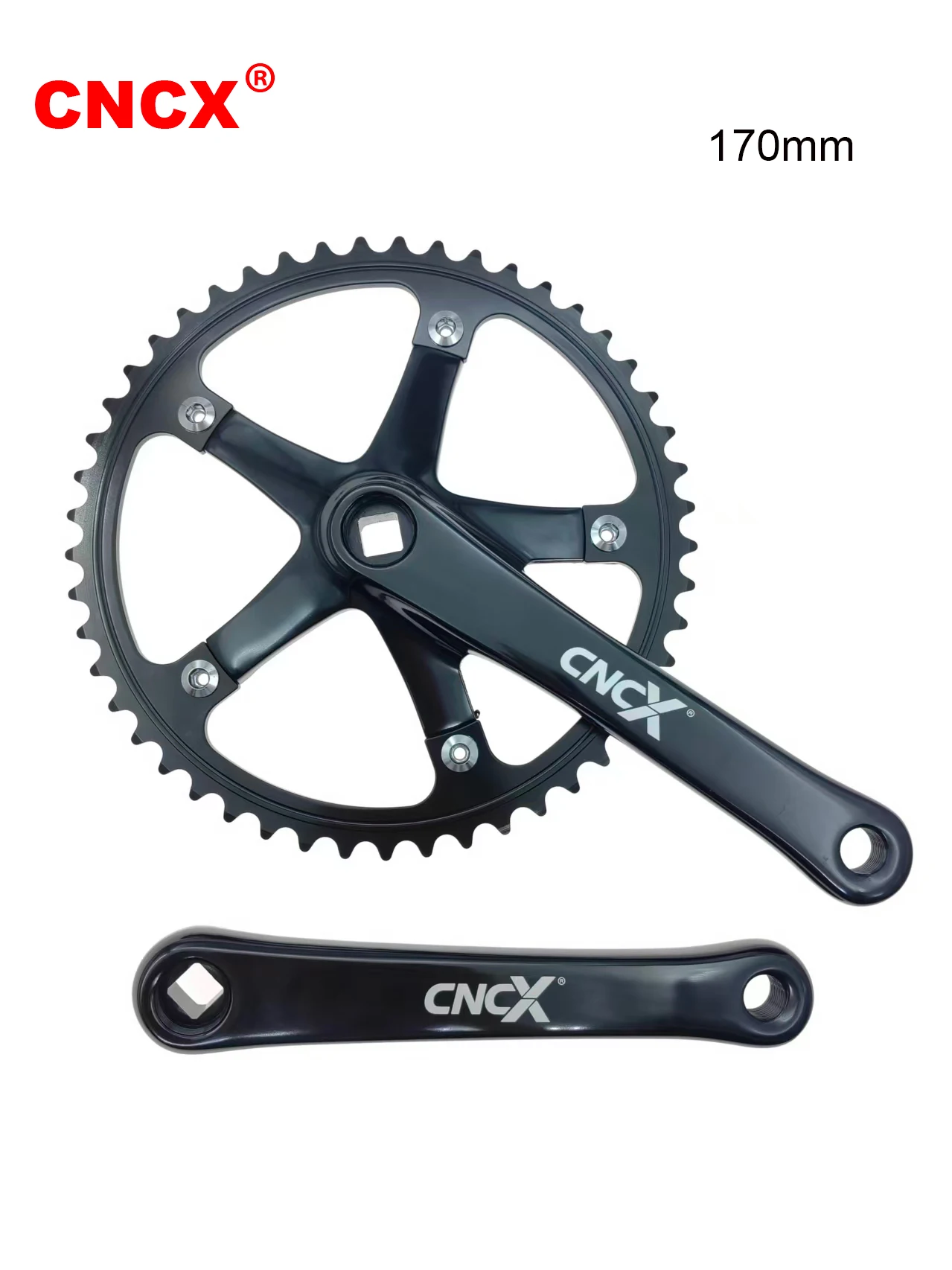 144 BCD 49T Fixed Gear Crankset 170mm Aluminum