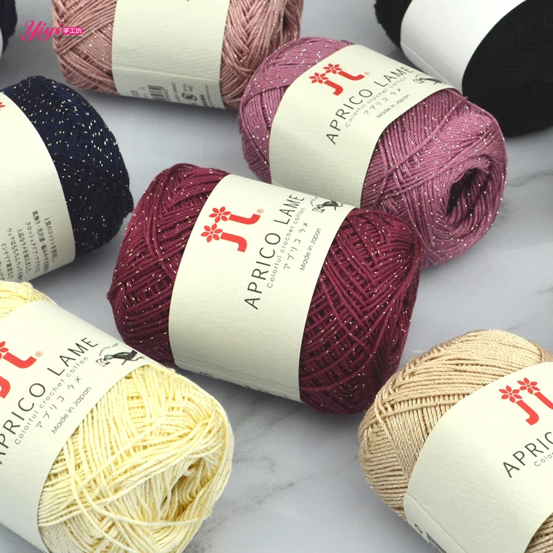 HAMANAKA APRICO LAME   handwork  cotton yarn line thread 1roll=30g=115meters