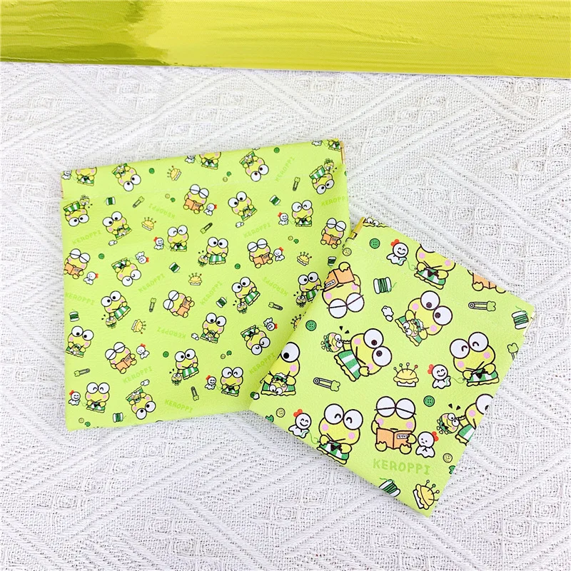 Kawaii Sanrio Keroppi Borsa portaoggetti Assorbenti igienici di grande capacità Piccolo cambio Auricolare Custodia da viaggio Ragazza Festival Regalo