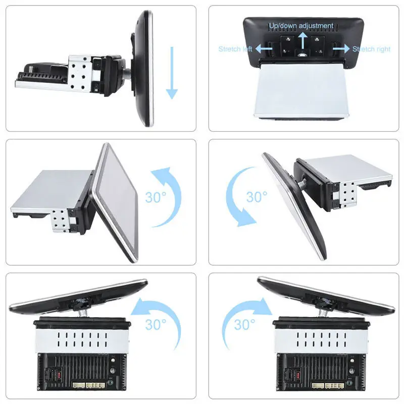 Android 10 Portable Car Screen Stereo System with GPS OBD2 RGB Navigation for Player & Audio
