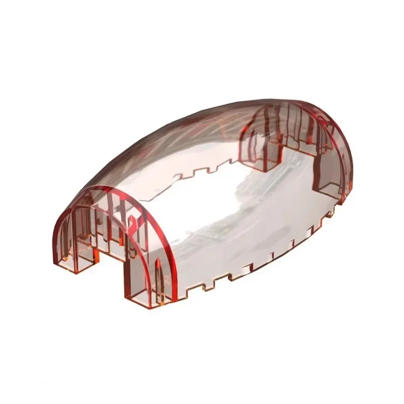 [4Pcs]【50g】 Model 10312-50986 10X4X3 Curved Cockpit Glass,standard size blocks,  DIY MOC creation parts.