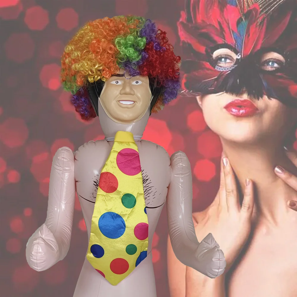 150 سنتيمتر لا اللحية نفخ دمية الذكور العازبة حفلة عيد ميلاد الدجاج ليلة هدية هالوين عيد الميلاد الديكور فقط دمية لا الملابس #1