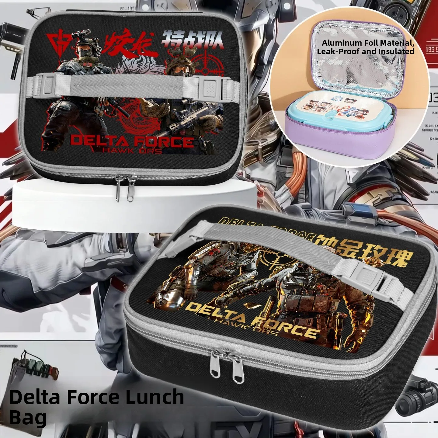 bolsa-termica-portatil-delta-operation-cartoon-para-almoco-lancheira-universal-isolada-com-alca-para-estudantes