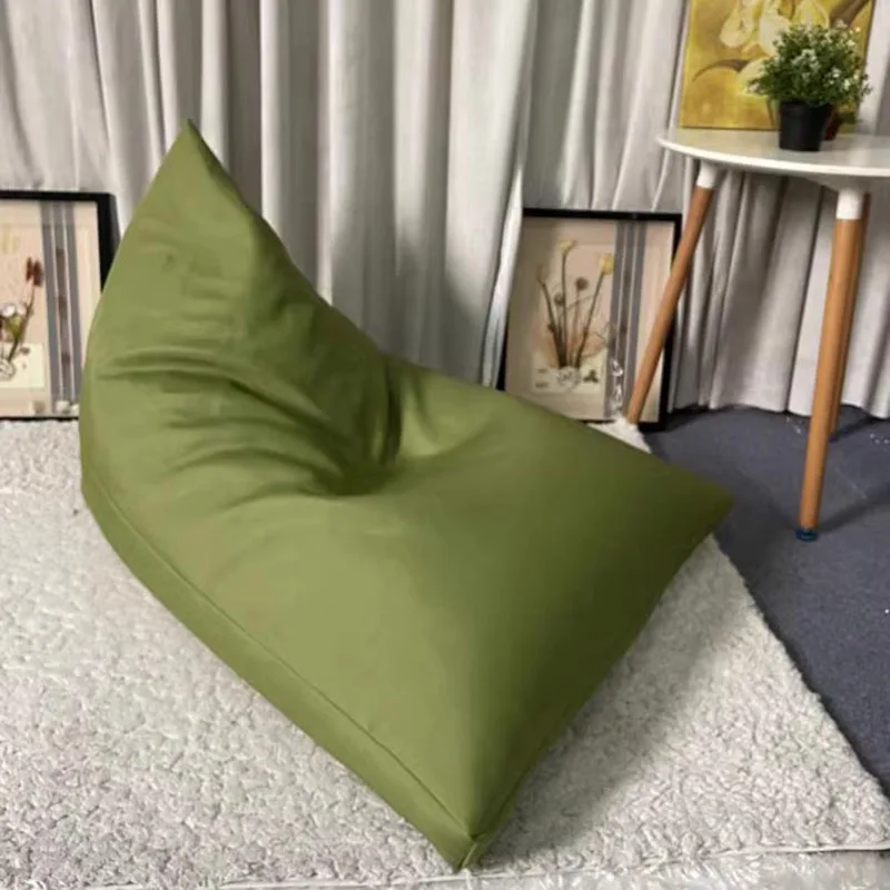 Green Beach Bean Bag Sofa Big Size Waterproof Comfort Modern Bean Bag Sofa Soft Relaxing Asientos Inflables Outdoor Furniture