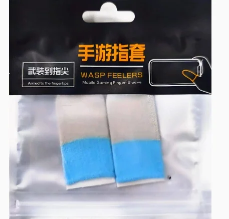 

20Pcs Mobile Gaming Finger Sleeves Dualcolor Breathable Anti Sweat Thumb Gloves Touchscreen Controller Accessories