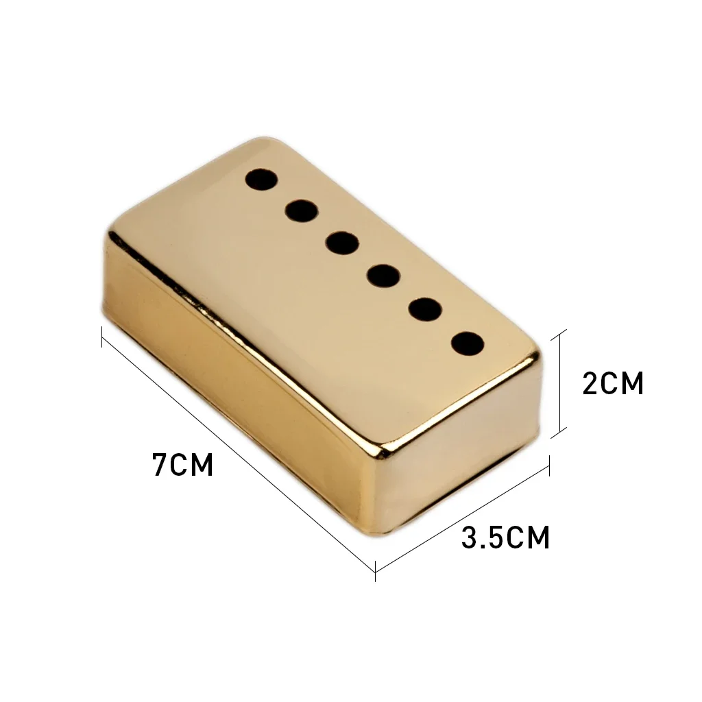 LOMMI Golden/Chrome 50/52mm Neck/Bridge 6 Hole 6 String Pickup Humbucker Cover With High Quality For LP Style Guitar Replacement