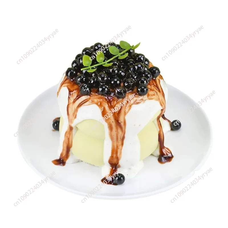 Simulation soufflé model strawberry mango Qingti soufflé model dessert decoration display props ornament