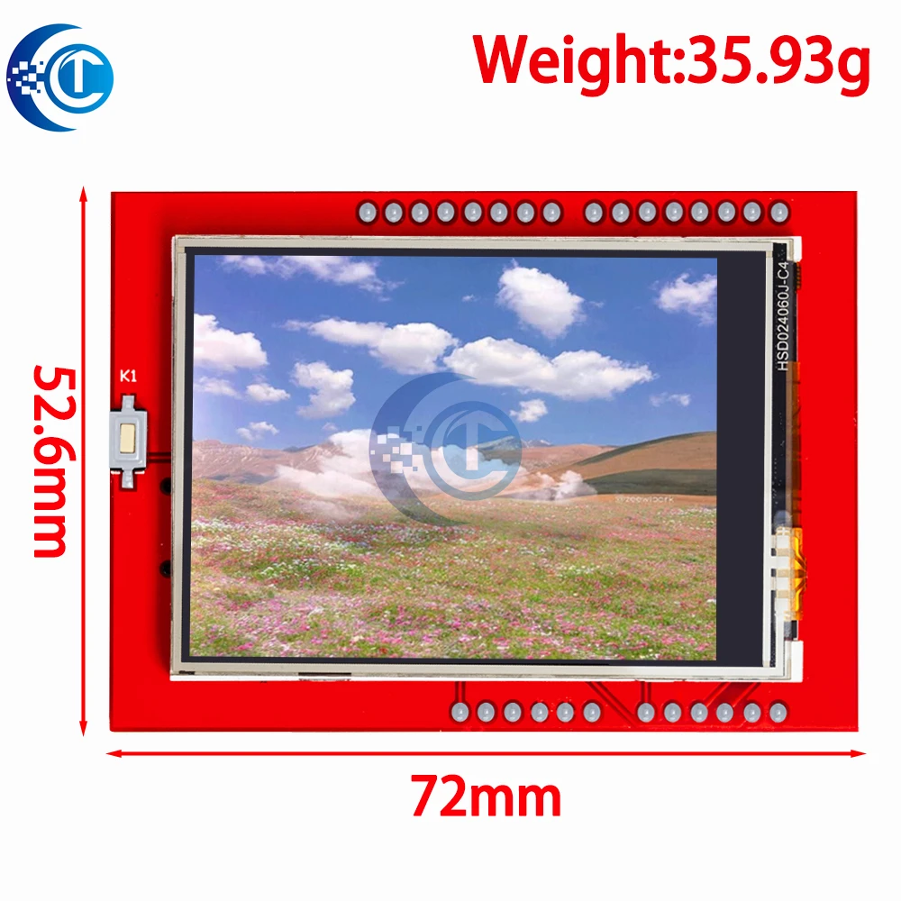 1 قطعة وحدة شاشة لمس TFT LCD مقاس 2.4 بوصة - متوافقة مع Arduino لـ UNOR3 وMega 2560، DIY مع قلم لمس متضمن