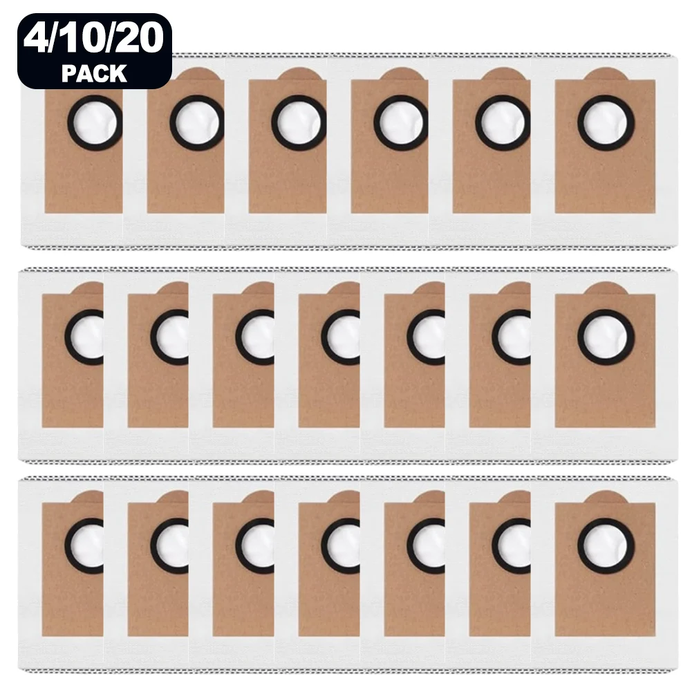 

For Lefant-M3 Max Robotic Vacuum Cleaner With 4/10/20pcs Extra-Large Capacity Disposable Dust Bags Accessories