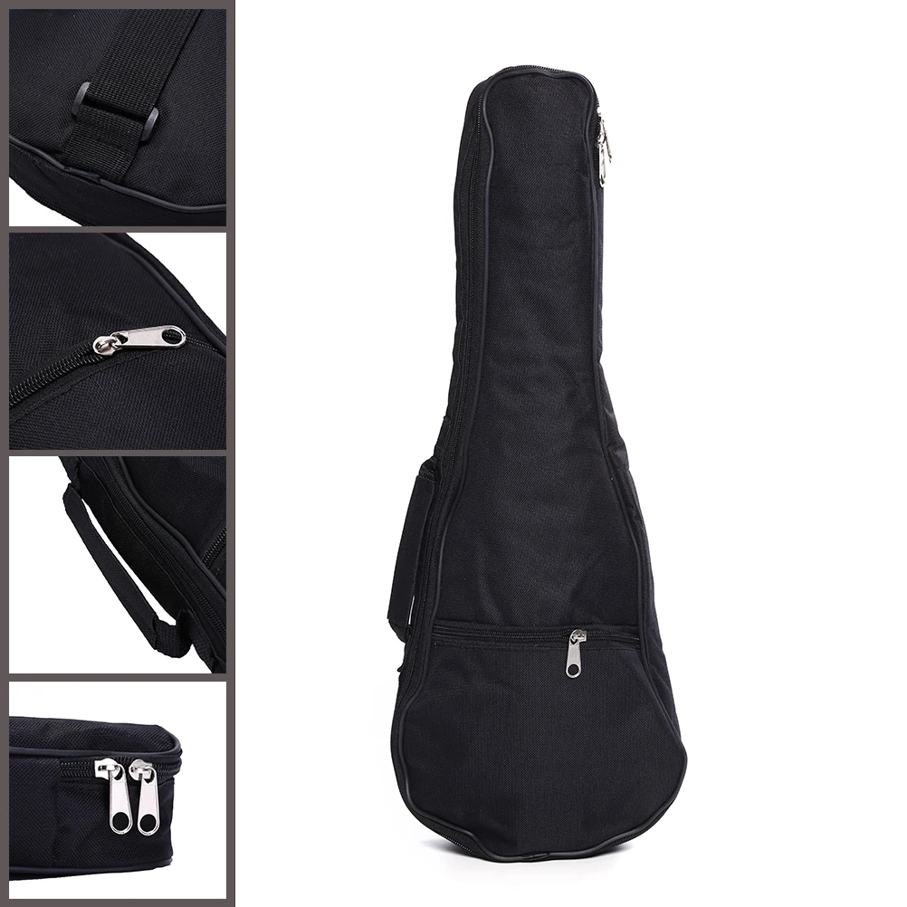 21 inch Ukulele Waterproof Guitar Cover Gig Bag Soft Case Light Gear -Black