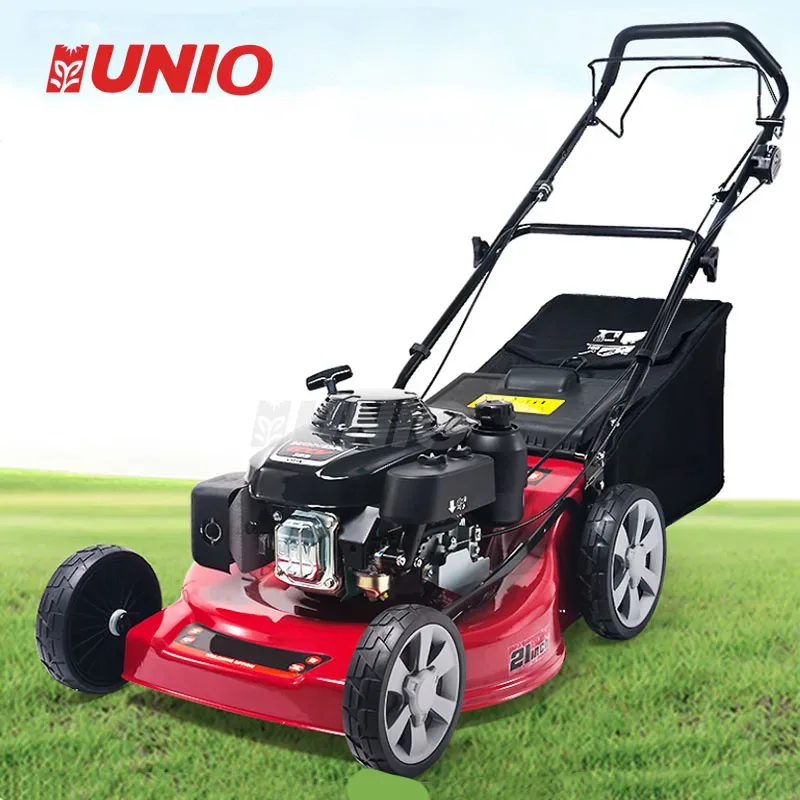 

Four-Stroke Self-Propelled Hand-Push Type Grass Cutting Lawn Mower Weeding Whacker Machine